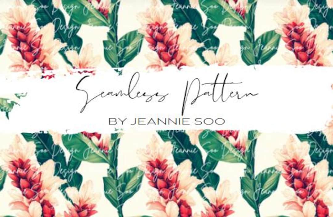 Hawaiian Floral Patterns for Crafting and Design Projects