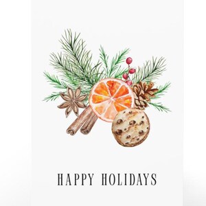 Biglietto di auguri natalizio stampabile / biglietto colorato / biglietto di auguri natalizio carino / regalo di Natale / PNG, JPG, download digitale di auguri natalizi vuoti