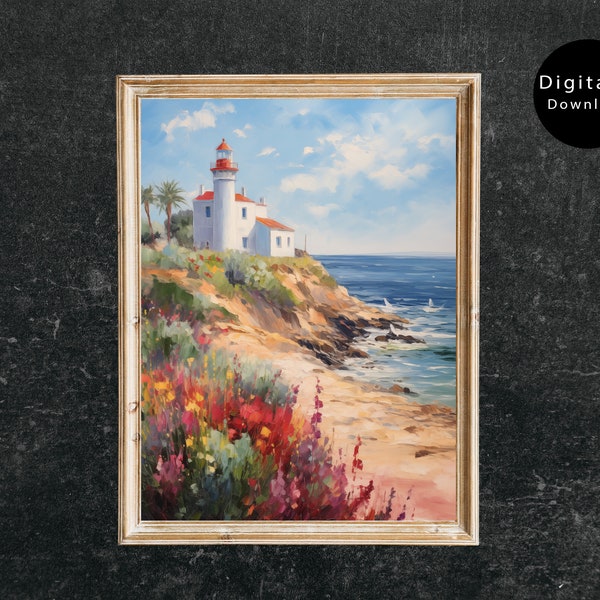 Portugal Algarve Watercolor, Faro Art Print, Algarve Painting, Digital Download, Downloadable Print, Printable Wall Art, Vintage, Summer