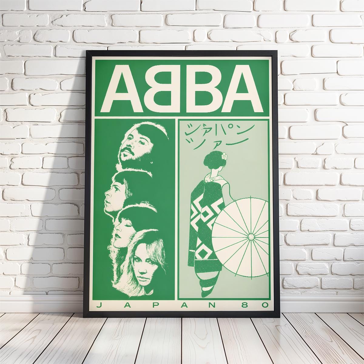 ABBA 1979 Vintage Concert Poster Print - 5 Sizes A4 to A1 - Framed