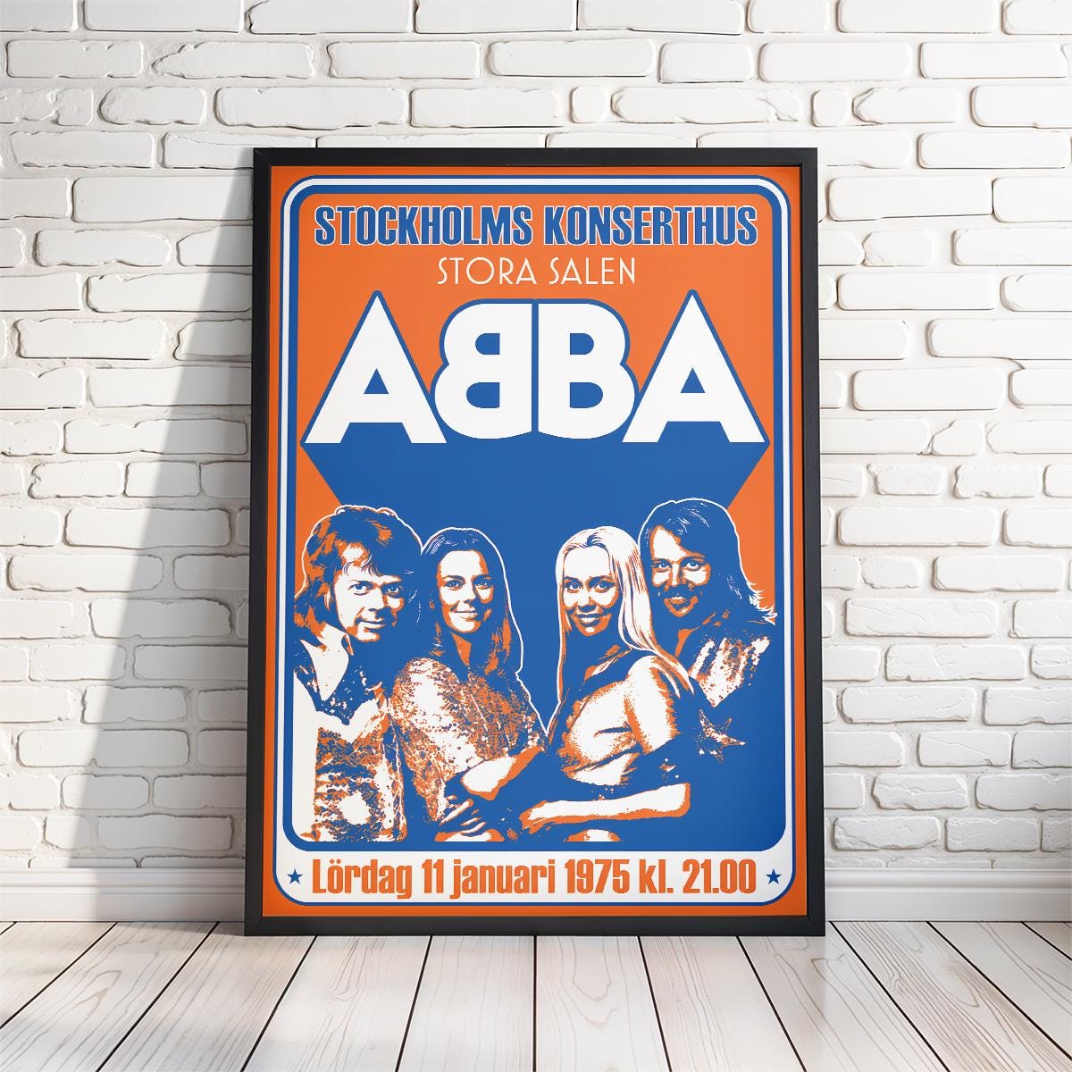 ABBA 1979 Vintage Concert Poster Print - 5 Sizes A4 to A1 - Framed