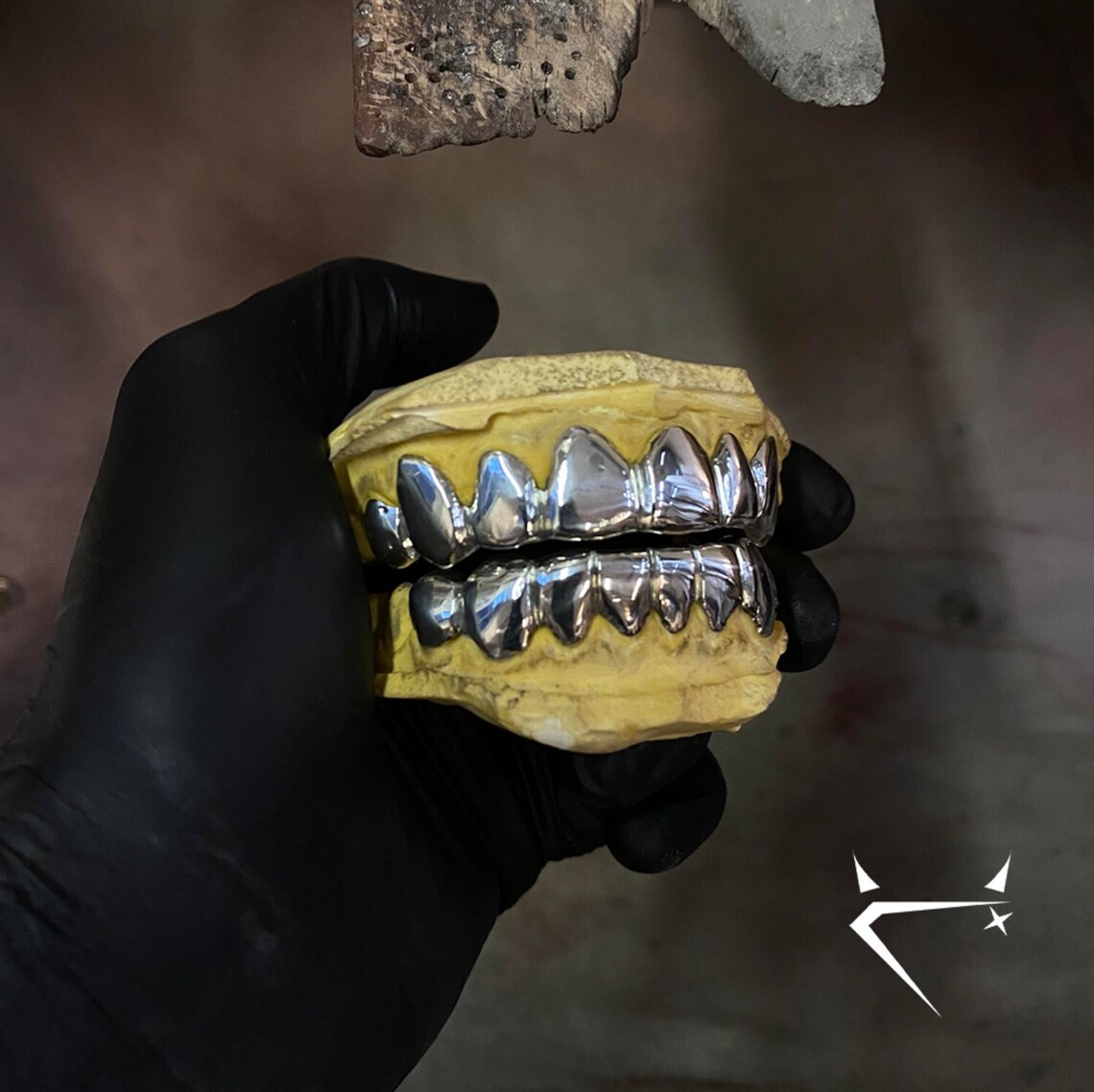 Custom Dental White Gold Grillz Etsy