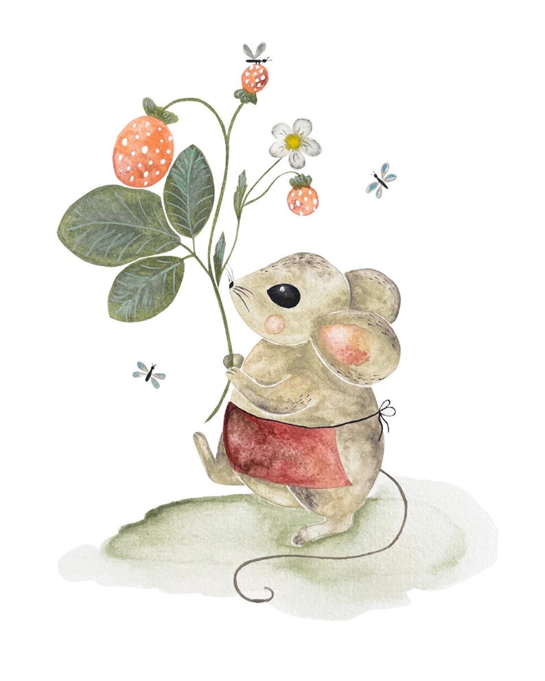 Forest Mouse Postcard/Square Postcard image 7