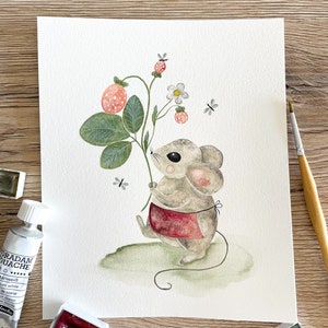 Forest Mouse Postcard/Square Postcard image 6