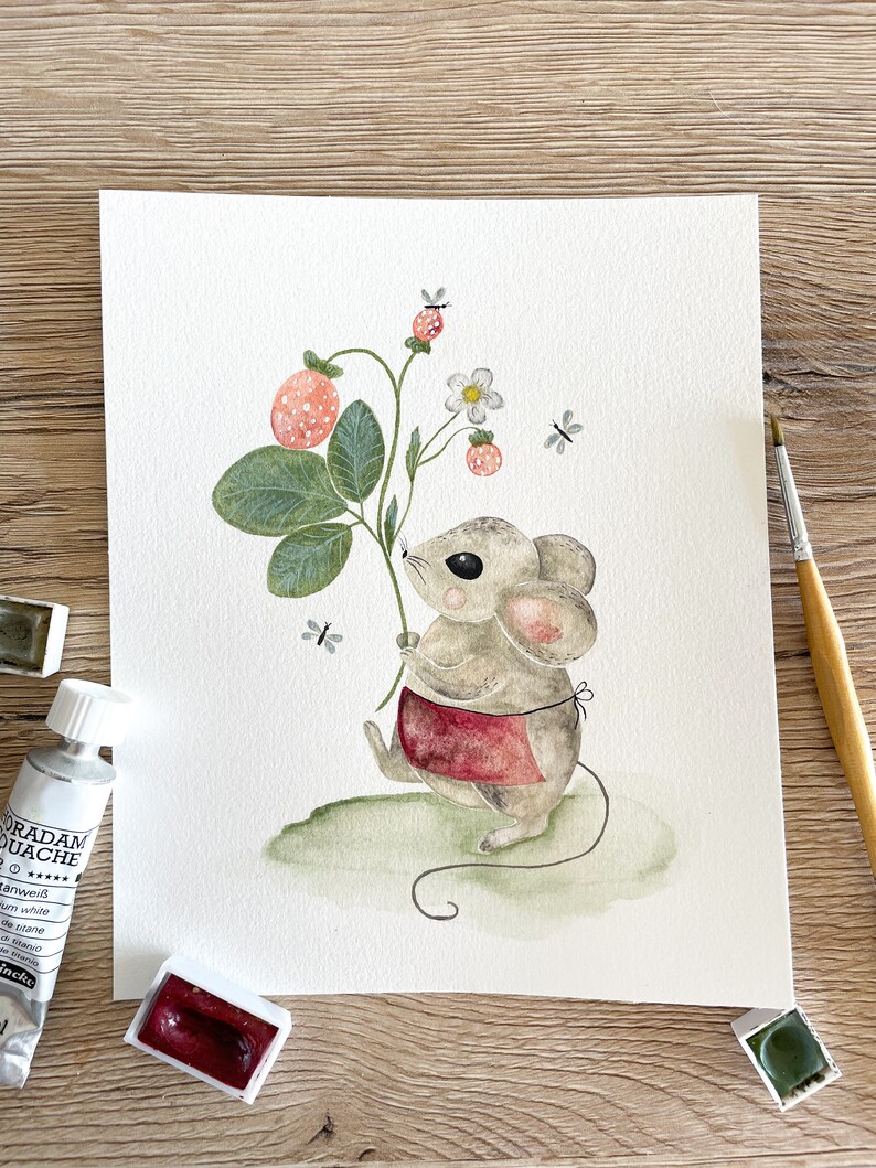 Forest Mouse Postcard/Square Postcard image 6