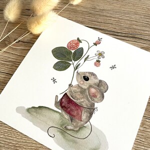 Forest Mouse Postcard/Square Postcard image 5