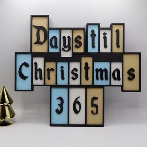 Days &#39;Til Christmas Countdown Sign – Personalized, Fun & Festive!