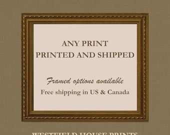 Framed Giclée Art Print: Custom Fine Art, Archival Matte Paper