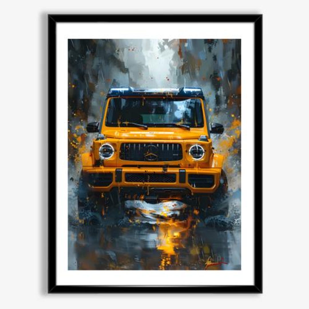 Mercedes G Wagon Wall Art | Luxury G Class SUV Poster | Exotic Car ...