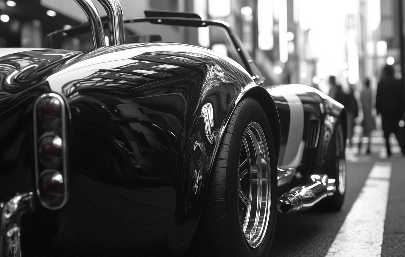 Classic Shelby Cobra Roadster Art, Monochrome Car Print, Vintage Sports Car  Digital Download, Collector's Automotive Photography - Etsy, image size:1360x864