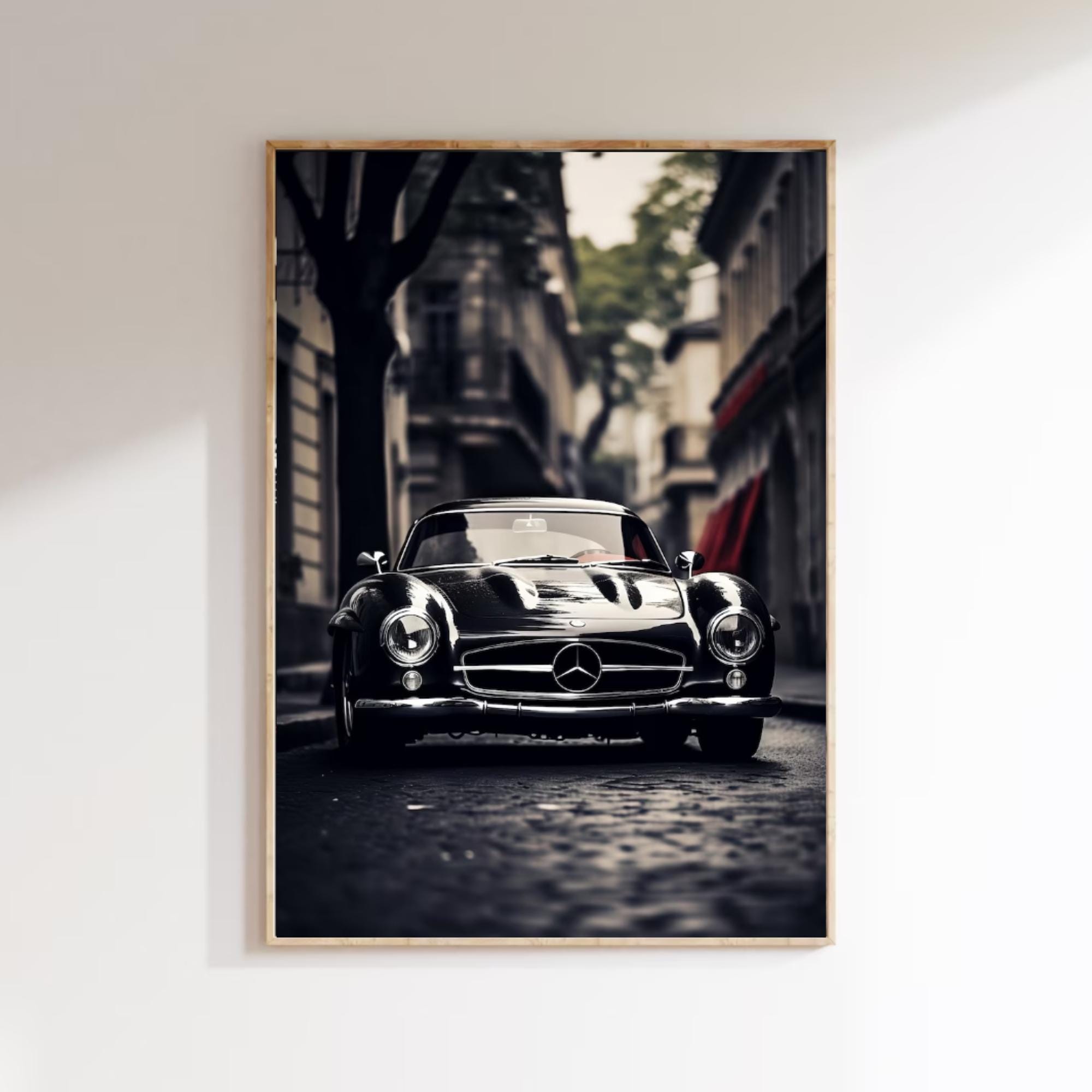 額付き！★300slクーペ★絵画 Finding Andy Warhol's Gullwing