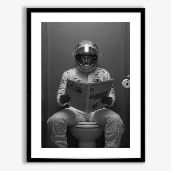 Funny F1 Racing Poster Digital Download, Formula One Wall Art, Motorsport Humor Print, Race Car Decor, F1 Fan Gift