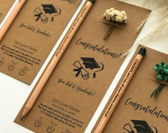 Custom Graduation Pencil Gift, Affordable Graduation Favors, Graduation Party Pencil Favors, Graduation Ceremony Gift, Gift for Graduation