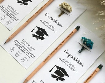 Custom Graduation Pencil Gifts, Affordable Graduation Favors, Graduation Party Favors, Graduation Ceremony Gifts, Gift for Graduation Party