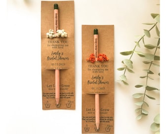 Eco-friendly Bridal Shower Party Favors, Bridal Shower Sustainable Favors, Bridal Shower Environmentally Friendly Favor, Recyclable Pen Gift