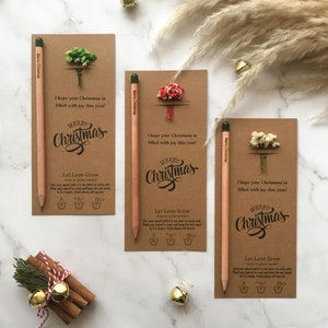 Christmas Pencil Gifts in Bulk: Personalized Seed Pencils