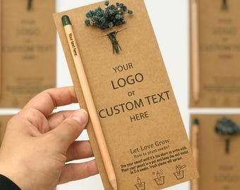 Corporate Pencil Favors For Clients, Company Event Seed Pencil Favors, Promotional Pencil Items For Business Gifts, Giveaway Pencil Gifts