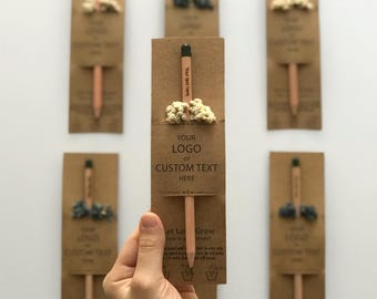 Personalized Corporate Pencil Gift, Business giveaways, Gift For Clients, sustainable Promotional items, recyclable Pencil Gifts For Staff