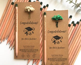 Graduation Pencil Gift, Graduate Pencils, Graduation Pencil Favors, Graduation Thank You Gifts, Graduation Keepsakes, Graduation Gift
