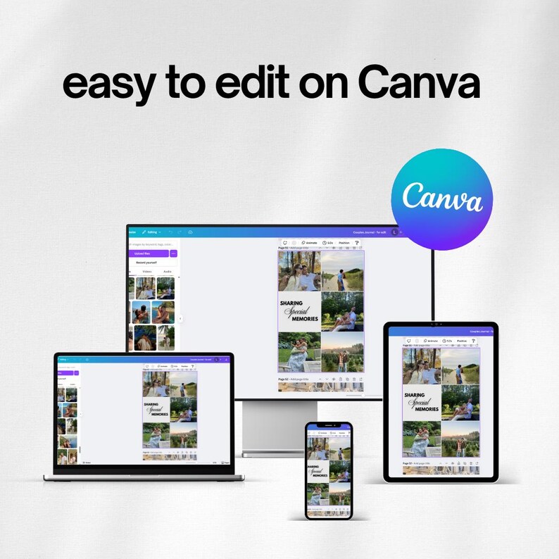 DIY Photo Album Canva Template 'my Life' Design (digital Download) Etsy