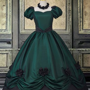 Rococo Champagne Victorian Style Dress Women Prom Gown