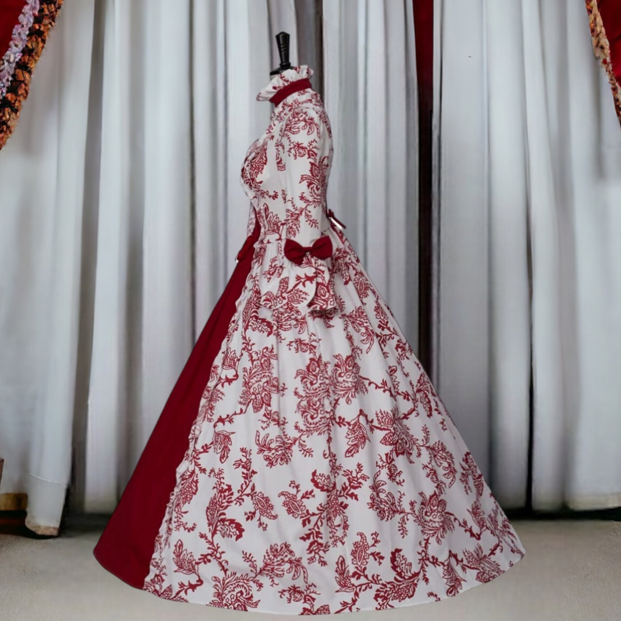 Guiran Robe Médiévale Femme Renaissance Costume Robes Longues