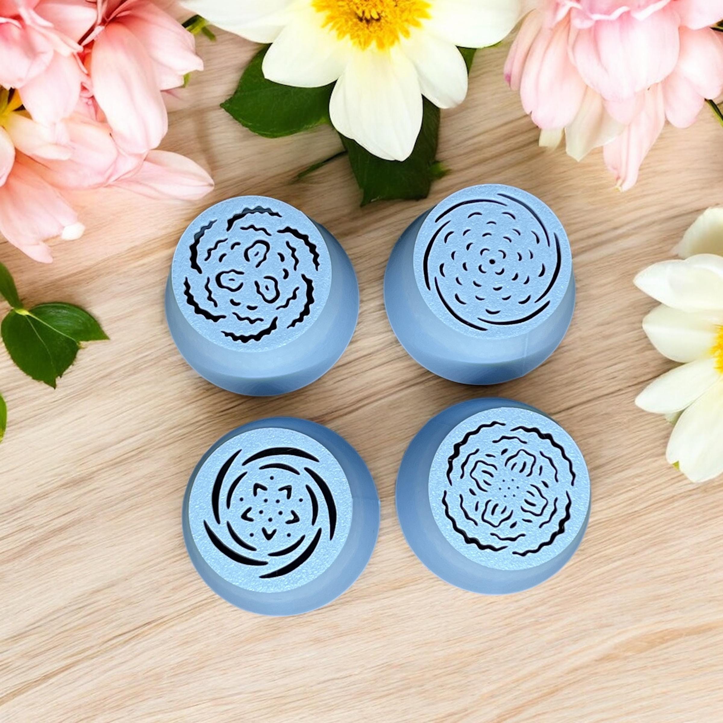 Ensemble de 4 grandes douilles pour décorations de gâteaux, cupcakes, guimauve, moule à glaçage, passepoil, poche à douille, douille pour confiserie, glaçage, cadeau