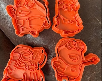 Minions (Despicable Me) Set off 4 Cookie Biscuit Playdough Cutters