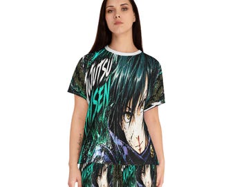 Jujutsu Kaisen Itadori-Inspired Graphic Pajama Set | Womens Shorts Top AOP