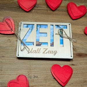 Geldkarte, Geldgeschenk, Holz, Geschenkidee, kreativ, Personalisierung, Essen, Gutschein, Liebe, Zeit, Valentinstag, Geburtstag, Dinnertime