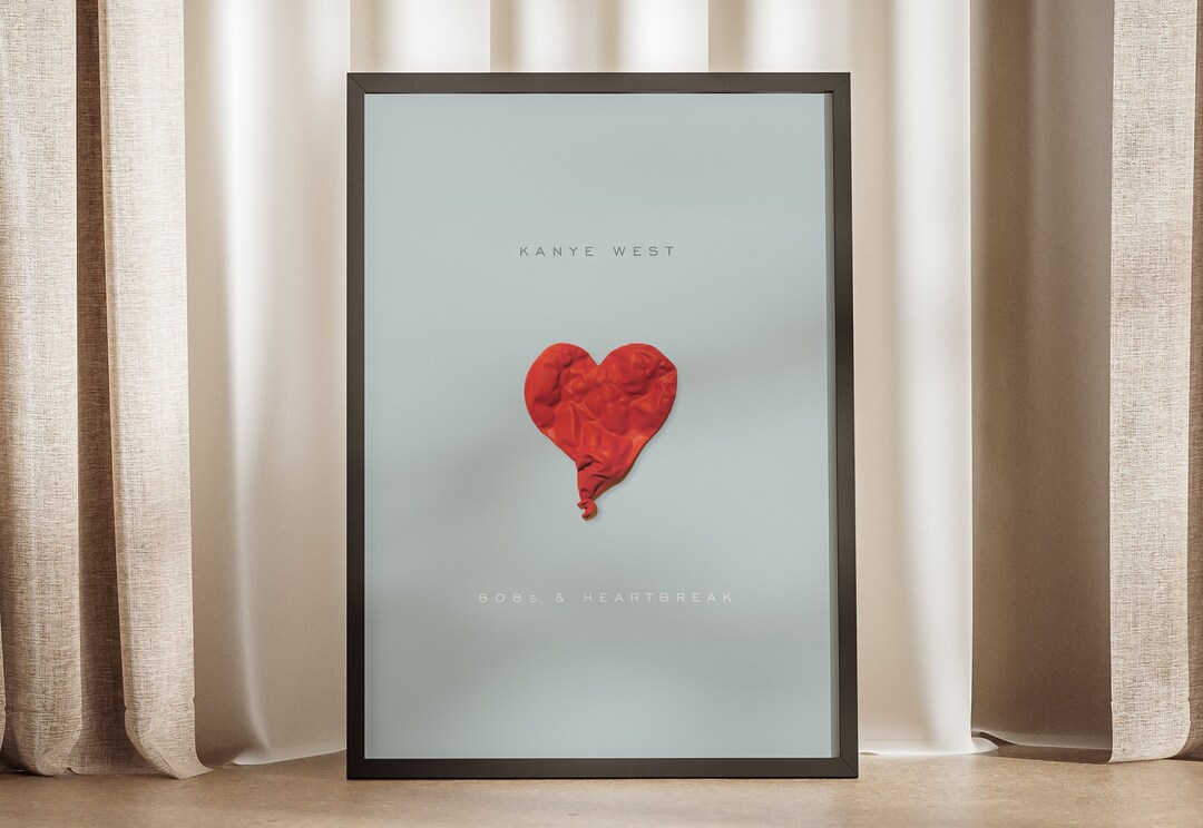 808s and Heartbreak Poster, Kanye West Poster, Kanye, Ye, Yeezus, Yeezy, 808s, 808s Heartbreak