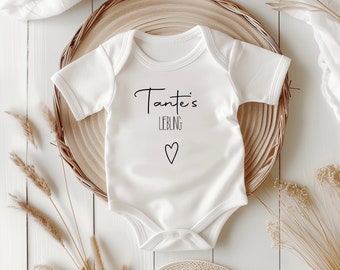 Baby / Baby Body / Personalisiert / Geschenk / Geburt / Geburtstag / Name / Body mit Wunschtext / Schwangerschaft / Tante‘s Liebling