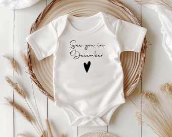 Baby / Baby Body / Personalized / Gift / Birth / Birthday / with motif / Name / Body with desired text / Pregnancy / see you in