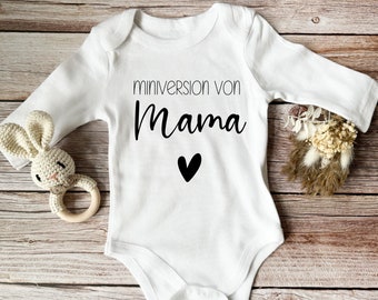 Baby / baby body / personalized / gift / birth / Mother's Day / with motif / name / body with desired text / pregnancy / mom