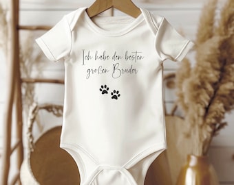 Baby / Baby Body / Personalized / Gift / Birth / Birthday / with motif / Name / Body with desired text / Pregnancy / Hung / Paw