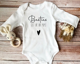 Baby / baby body / personalized / gift / birth / birthday / with motif / name / body with desired text / pregnancy / besties