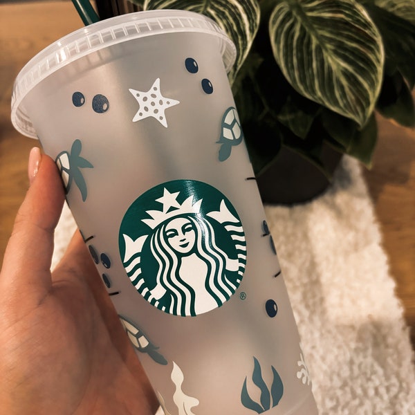 Starbucks Cup | TURTLE  | aesthetic   | Cold Cup | 700ml