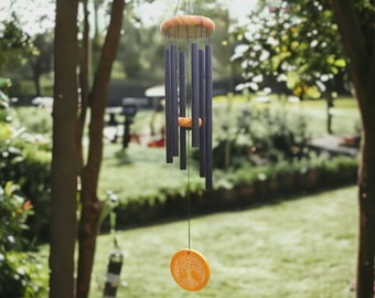 Wind Chimes For Outdoor Deep Tone Black Metal Wind Chimes. The beautiful mind sound creates feelings of peace and relaxation