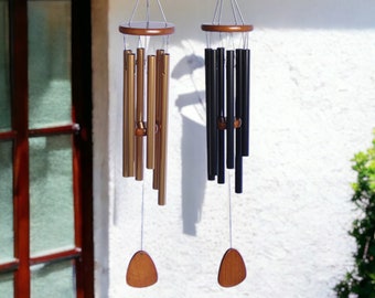 Wind Chimes For Outdoor Deep Tone Black Metal Wind Chimes. The beautiful mind sound creates feelings of peace and relaxation