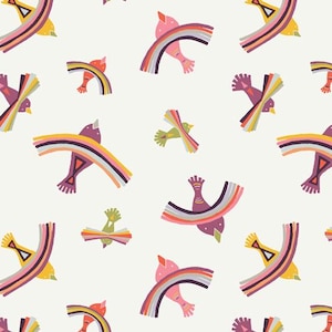 SALE Art Gallery Bright Indiza Fabric By The Yard + kushukuru Collection + Art Gallery Clearance Fabric + Quilting Cotton