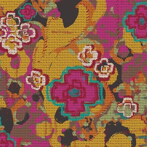 SALE Art Gallery Flowers Everywhere Intention Fabric By The Yard + Vintage Boho Collection + Art Gallery Clearance Fabric + Quilting Cotton