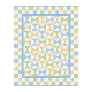 Baby Quilt Pattern + Small Quilt Pattern + 34x42 + Fat Quarter Friendly + Scrap Friendly + PDF Download + Quilt Pattern For Baby