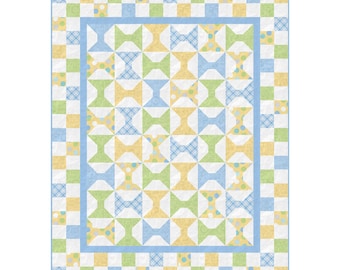 Baby Quilt Pattern + Small Quilt Pattern + 34x42 + Fat Quarter Friendly + Scrap Friendly + PDF Download + Quilt Pattern For Baby