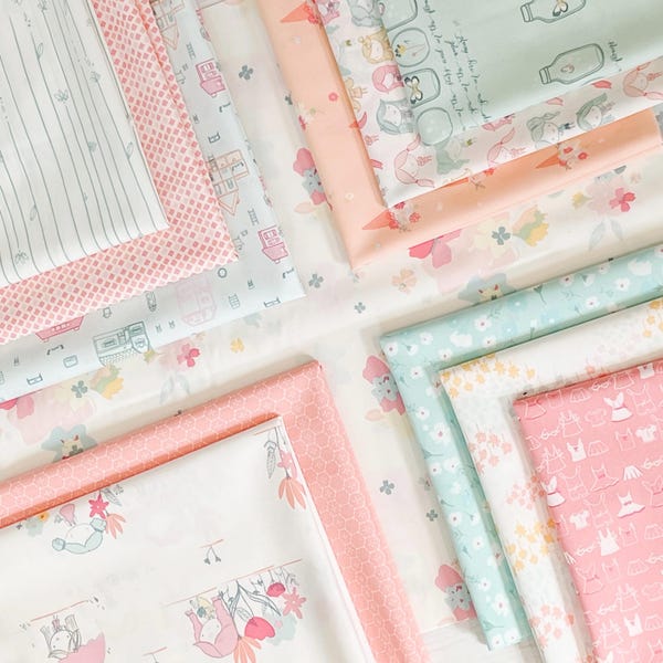OP=OP + Fat Quarter-bundel babymeisjes + 12 stoffen + Quiltstof babymeisje + Art Gallery-stoffen + Opruiming stof babymeisje + Daydream