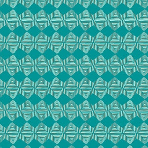 SALE Art Gallery Khasa-mantelstof op maat gesneden + Teal-collectie + Art Gallery-opruimingstof + quiltkatoen