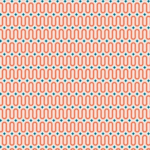 SALE Art Gallery Good Vibes Tangerine Fabric By The Yard + Sunburst Collection + Art Gallery Clearance Fabric + Quilting Cotton Sale