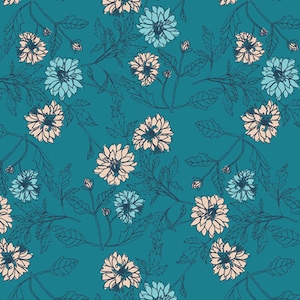 SALE Art Gallery Something Blue Fabric By The Yard + Everlasting Collection + Art Gallery Clearance Fabric + Quilting Cotton Sale