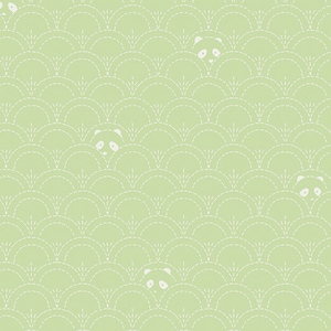 SALE Art Gallery Hidden Panda Leaf Fabric By The Yard + Pastel Spring Collection + Art Gallery Clearance Fabric + Quilting Cotton Sale