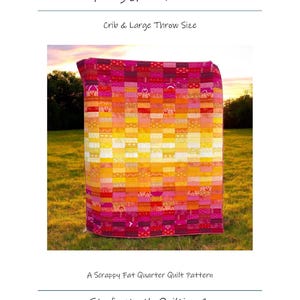 Digital + Scrappy Fat Quarter Quilt Pattern + Crib and Large Throw Size ...