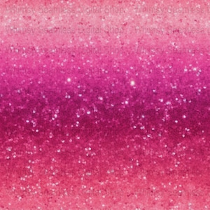 Può includere: Un motivo di carta digitale senza cuciture con un gradiente di glitter rosa. Il glitter è rosa chiaro nella parte superiore e sfuma in un rosa più scuro nella parte inferiore.